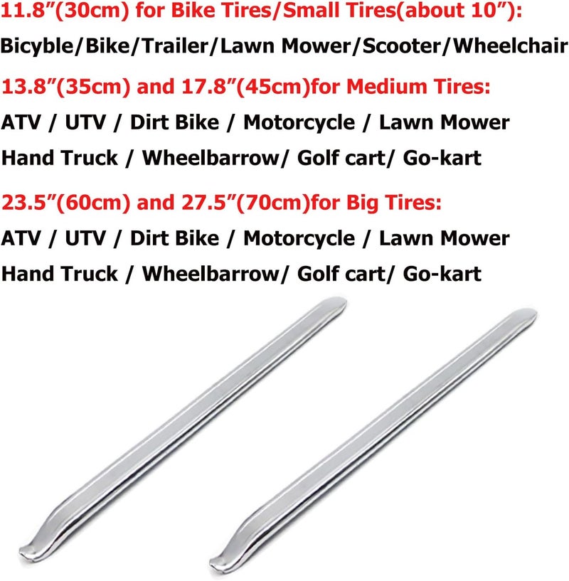 Dr.Roc 2 x 27.5 inch Tire Changing Tool with 4-Way Tool Set Tire Removal Tools Tire Spoons Tire Irons Tire Tool Tire Levers for Bike Motorcycle Dirt Bike Lawn Mower Scooter ATV UTV - Image 3